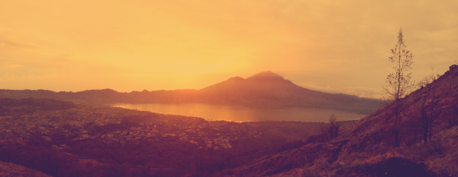 Morning Glory: From Where I Stand, Mt. Batur, Bali.